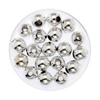 360x stuks sieraden maken glans deco kralen in het zilver van 8 mm -