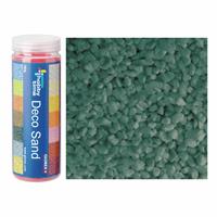 2x busjes fijn decoratie zand/kiezels turquoise 480 gram -