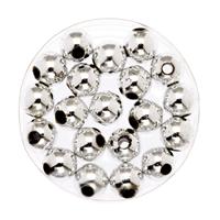 360x stuks sieraden maken glans deco kralen in het zilver van 10 mm -