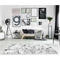 HOME DELUXE Teppich Kurzflor Marble| Wohnzimmerteppich, Teppichläufer, Kurzflorteppich | 120 x 180 cm