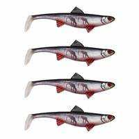 Senshu Real Fin Shad 8 - Bloody Baitfish - 8cm - 4g - 4 Stuks