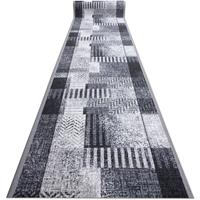 RUGSX Läufer Antirutsch ESSENZA grau 67 cm Grau und Silbertönen 67x400 cm