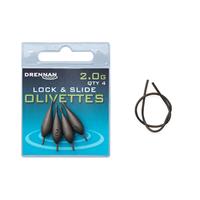 Drennan Olivettes Lock & Slide - Lood - 2.0g