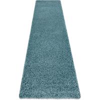 RUGSX Teppich, Läufer SOFFI shaggy 5cm blau - in die Küche, Halle, Korridor Blautönen 60x300 cm