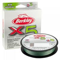 Berkley X5 Braid Low-Vis - Green - 0.14mm - 6.8kg - 150m - Gevlochten Lijn