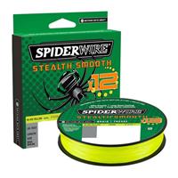 SpiderWire Stealth Smooth 12 Braid Hi-Vis - Yellow - 0.13mm - 12.7kg - 150m - Gevlochten Lijn