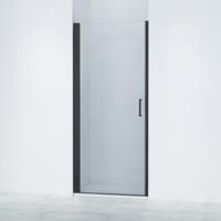 Saniclass Neptune 6211 douchedeur 80x200cm veiligheidsglas anti kalk profiel mat zwart SW538537