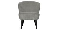 Woood Sara Fauteuil - Ribstof - Vergrijsd Groen - 71x59x70