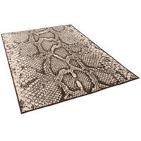 Pergamon Designer Teppich Samba Schlangen Tiermuster Teppiche beige Gr. 80 x 150