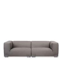 Kartell Plastics Duo Sofa mit hohen Armlehnen Sessel/Sofa  Farbe: grau