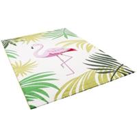 Pergamon Designer Teppich Faro Tropical Flamingo Teppiche bunt Gr. 80 x 150