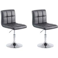 CLP 2er Set Lounger Palma V2 Kunstleder-schwarz