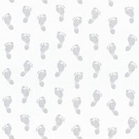 HOMEMAISON Mustertapete Tapeten mit Muster Tapete Babyzimmer Grau Weiß Vliestapete Grau Weiß 358631 35863-1 - Grau, Weiß