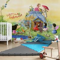 Bilderwelten Kindertapete - Erdbeerinchen Erdbeerfee - Bei Heidi - Vlies Fototapete Breit Größe HxB: 255cm x 384cm