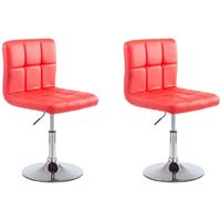 CLP 2er Set Lounger Palma V2 Kunstleder-rot