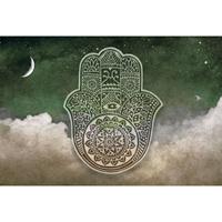 A.S. CREATIONS DD117560 Hamsa2 Atelier 47 fototapete orientalisch 270 x 400 cm (4 Teile) Online Fototapeten bestellen - Beige / Crème, Grün