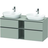 Duravit D-Neo wastafelonderkast 66,4x140x55 cm, beton grijs