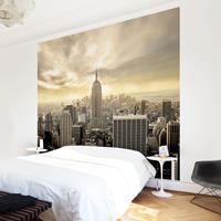 Bilderwelten Fototapete New York - Manhattan Dawn - Vliestapete Quadrat Größe HxB: 240cm x 240cm