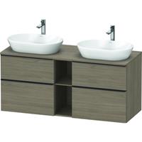 Duravit D-Neo wastafelonderkast 66,4x140x55 cm, eiken terra mat