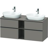 Duravit D-Neo wastafelonderkast 66,4x140x55 cm, basalt mat