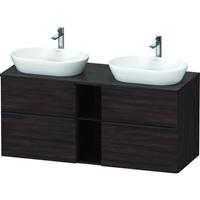 Duravit D-Neo wastafelonderkast 66,4x140x55 cm, kastanje donker mat