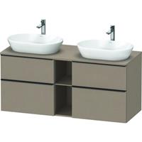 Duravit D-Neo wastafelonderkast 66,4x140x55 cm, linnen mat