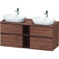 Duravit D-Neo wastafelonderkast 66,4x140x55 cm, noten mat