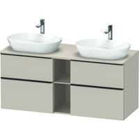 Duravit D-Neo wastafelonderkast 66,4x140x55 cm, taupe mat