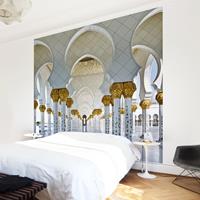 Bilderwelten 3D Fototapete - Moschee in Abu Dhabi - Vliestapete Quadrat Größe HxB: 288cm x 288cm