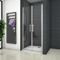 Aica ESG Dusche 136-140 cm 185cm Höhe