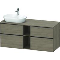 Duravit D-Neo wastafelonderkast met 4 lade 66,4x140x55 cm, eiken terra mat