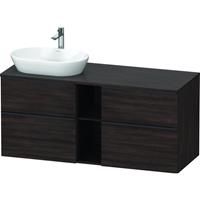 Duravit D-Neo wastafelonderkast met 4 lade 66,4x140x55 cm, kastanje donker mat