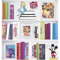 ART FOR THE HOME Disney - Vliestapete - Bücherregal - Mehrfarbig - 1005x52 cm