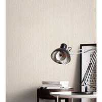 NEWROOM Tapete Beige Vliestapete Struktur - Einfarbig Uni Taupe Weboptik Unifarbe Modern - Beige