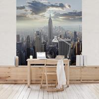 Bilderwelten Vliestapete - Sonnenaufgang in New York - Fototapete Quadrat Größe HxB: 240cm x 240cm
