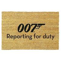 fiftiesstore James Bond Reporting For Duty Deurmat