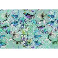A.S. CREATIONS A.s.creations - Fototapete mosaic birds 3 DD110256 Livingwalls Walls by Patel Vliestapete Blau Grün Türkis Violett - Blau, Grün, Türkis, Violett