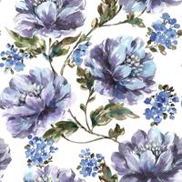 ART FOR THE HOME Superfresco Easy - Vliestapete - Stefanie - Blumen - Blau - 10m x 52cm