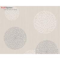 A.s. Création Behang Grafische Cirkels Beige, Grijs En Crème - 53 Cm X 10,05 M