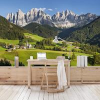 Bilderwelten Fototapete Berge - Geislerspitzen in Südtirol - Vliestapete Breit Größe HxB: 255cm x 384cm