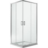 IDRALITE Eckeinstieg Duschkabine Rechteckig 90x75 H198 Satiniert 6mm Glas Mod. Ready