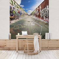 Bilderwelten 3D Fototapete - Skate Graffiti - Vliestapete Quadrat Größe HxB: 288cm x 288cm
