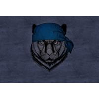 A.S. CREATIONS A.s.creations - Fototapete panther 1 DD110491 Livingwalls Walls by Patel Vliestapete Blau Grau Schwarz - Blau, Grau, Schwarz