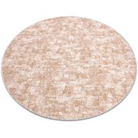 RUGSX Teppich rund SOLID beige 30 Beton Beigetönen rund 100 cm