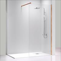 KASSANDRA Duschwand FRESH Rosegold - 80 cm Glas 8mm