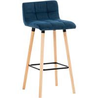 CLP Barhocker Lincoln Samt-blau