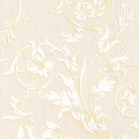 A.S. CREATIONS A.s.creations - Barock-Tapete Ornament-Tapete Beige Crème Grau Vliestapete Beige Crème Grau 956337 95633-7 - Beige / Crème, Grau