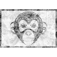 A.S. CREATIONS A.s.creations - DD118105 MonkeyPattern3 Atelier 47 fototapete tiere regenwald palmen 270 x 400 cm (4 Teile) Fototapeten Online-Shop - Schwarz /