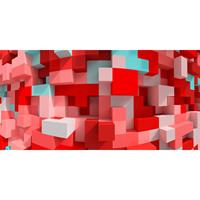 A.S. CREATIONS A.s.creations - DD108900 3DCubesRed AP Digital 4 fototapete modern abstrakt 3d grafik 250 x 500 cm (5 Teile) Fototapeten bei BRICOFLOR kaufen - Blau,