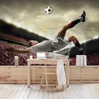 Bilderwelten Kindertapete - Fußball Action - Vlies Fototapete Breit Größe HxB: 255cm x 384cm
